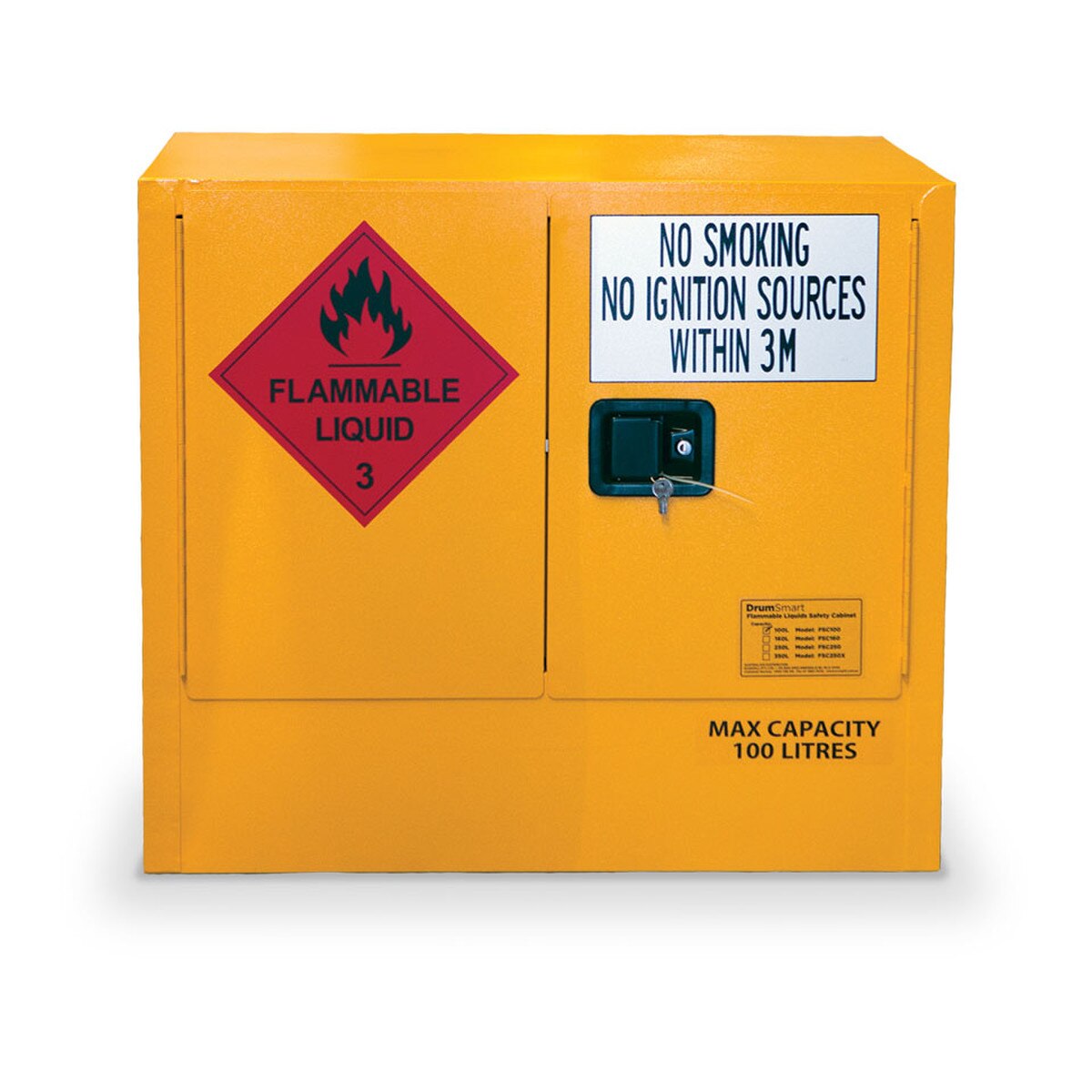 FSC100 Flammable Safety Cabinet - 100L | Dangerous Goods Storage | Storing DG chemicals flammables | Ecospill | best safety cabinets | dangerous goods storage | Safety storage of flammable goods | be